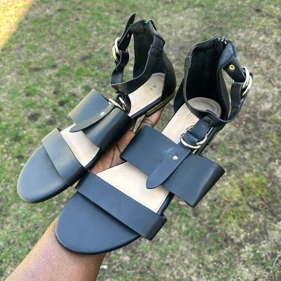 Apt. 9 Organized Women's Gladiator Sandals Size 10 Black - Picture 13 of 14